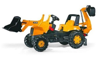 Traktor Koparka na pedały 2 łyżki JCB Rolly Toys