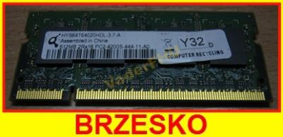 Pamięć ram Qimonda 512MB DDR2 PC2-4200S