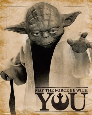 Star Wars Gwiezdne Wojny Mistrz Yoda plakat 40x50