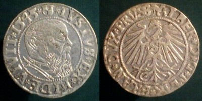 1545, Albrecht Hohenzollern, Grosz pruski