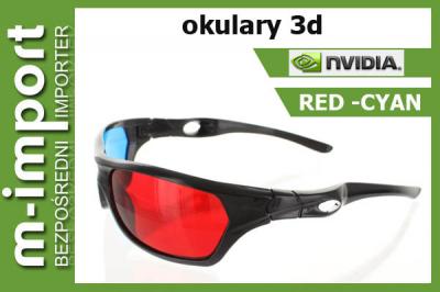 OKULARY 3D RED CYAN anaglify 3D MODEL 2016