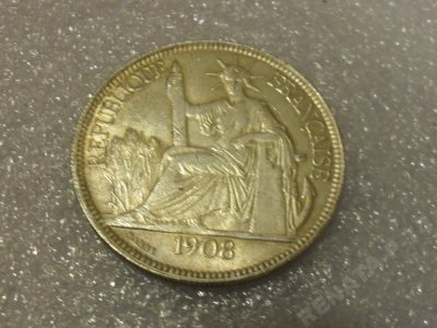 Piękna stara moneta 1908 rok