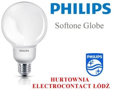 Świetlówka Softone Globe 12W WW E27 G93 Philips - 5706647963 - oficjalne  archiwum Allegro