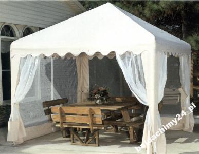 MOSKITIERA NA PAWILON ogrodowy namiot 3x3m biała