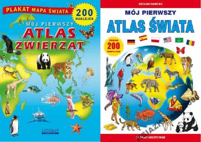 Mój pierwszy atlas zwierząt i świata komplet