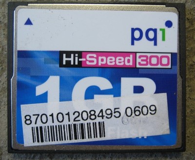 Karta Compact Flash CF 1GB PQI FV