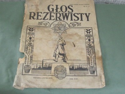 Stare czasopismo GŁOS REZERWISTY 1938 r