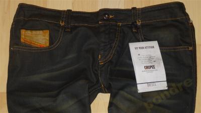 DIESEL Grupee skinny jeansy,woskowane W 31 M L NEW