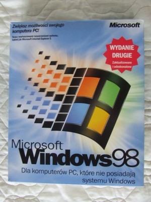 NOWY Microsoft Windows 98PL Wydanie2  BOX