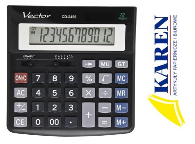 Kalkulator biurowy VECTOR CD-2455