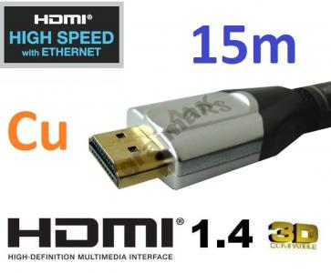 Kabel HDMI 15m MRS-192 1.4 ethernet 24AWG HQ