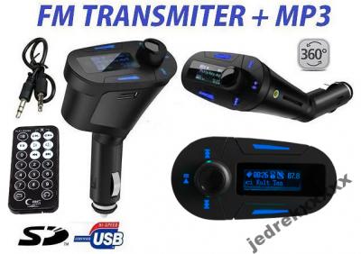 MP3 FM TRANSMITER CZYTNIK microSD +PILOT KATOWICE