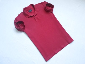 COTTONFIELD koszulka polo czerwona logowana_____XL