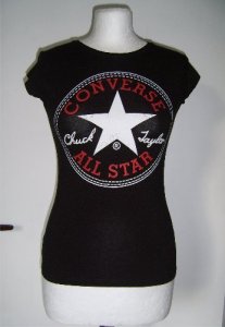 CONVERSE ALL STAR KOSZULKA T-shirt  czarna (S)