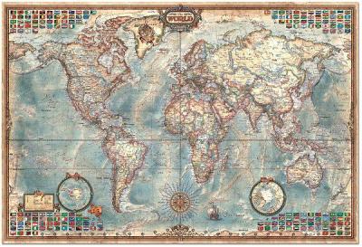PUZZLE 4000 EDUCA 14827 The World, Executive Map