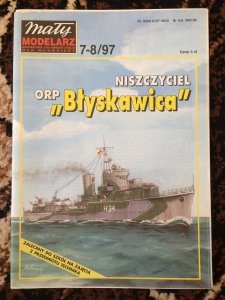 Mały Modelarz 7-8/1997 ORP Błyskawica