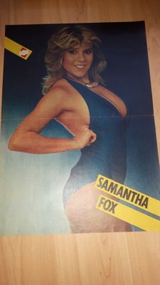 Stary Plakat Samantha Fox - 6971402726 archiwum