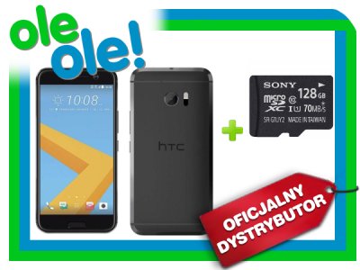 SZARY Smartfon HTC 10 Lifestyle 32GB + KARTA 128GB