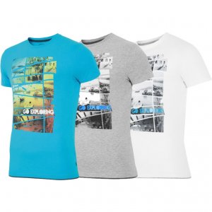 T-Shirt koszulka 4F T4ZL16-TSM031 L niebieski