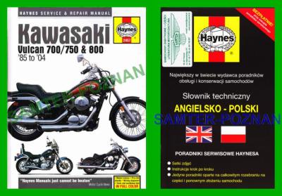 Kawasaki Vulcan VN 700 VN 800 85-04 Haynes - 4708920436 - oficjalne archiwum Allegro