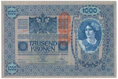 137. Austro-Wegry, 1000 koron, st.1-