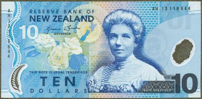 Nowa Zelandia - 10 dolarów 2013 kaczki * polimer