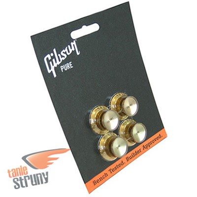 Gibson Top Hat Knobs Gold - Gold Metal Insert