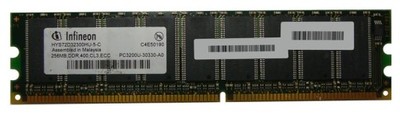 PAMIĘĆ 256MB DDR ECC PC3200 400Mhz CL3 INFINEON