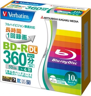 VERBATIM BD-R DL 50GB x4 printable z Japonii 10szt