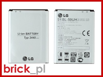 Oryginalna Bateria BL-59UH 2440mAh LG G2 Mini D620