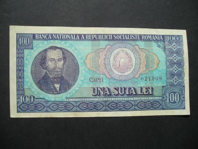 Rumunia - 100 lei - 1966 rok - stan ?   *