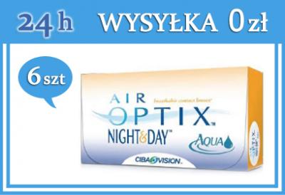 Soczewki Air Optix AQUA NIGHT&amp;DAY BC=8,4 i 8,6