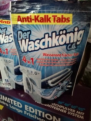 Niemieckie tabletki odkamieniające do pralki