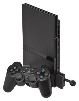 PLAYSTATION 2 SLIM PAD GRY KABLE+EYE TOY BUZZ!!!