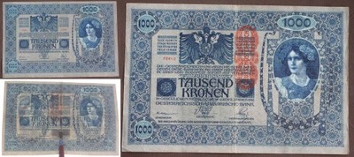 #Austria1000 kronen1902 (1919)Pick 57a..od 5 zł #