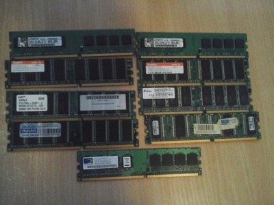 Różne pamięci RAM do komputerów stacjonarnych