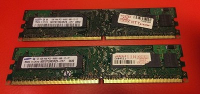 Pamięć 2GB 2x1GB SAMSUNG PC2-6400 DDR2 800Mhz
