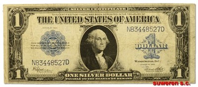 33.USA, 1 Dolar 1923 Silver Cert., P.342, St.3