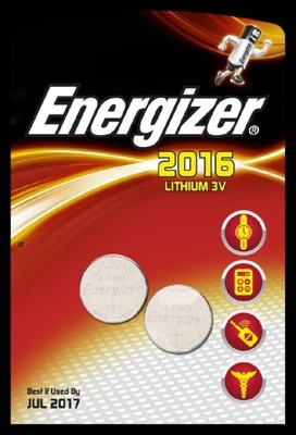 ENERGIZER Bateria CR2016 /2 szt. blister