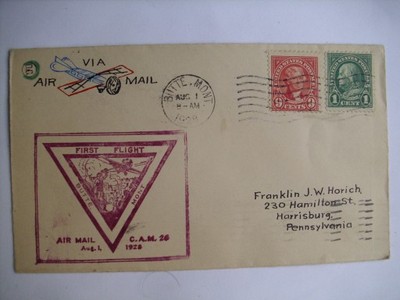 Poczta lotnicza  1928  USA