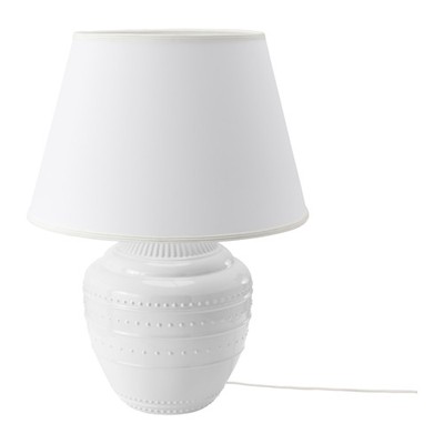 IKEA  RICKARUM Lampa stołowa, biały