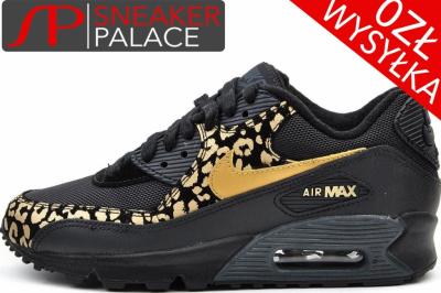 Nike Air Max 90 (023) Złota Panterka Czarne 36 - 4761642415 - oficjalne  archiwum Allegro