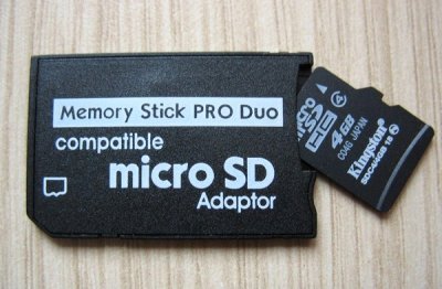 100x MEMORY STICK PRO DUO ADAPTER na micro SD kart