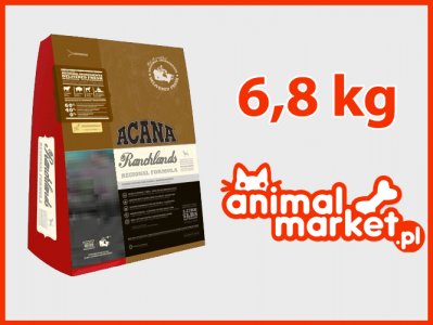 Acana Ranchlands Dog 6,8kg - BEZ ZBÓŻ - 60% mięsa!