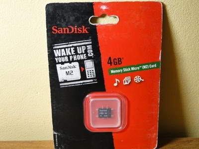 SanDisc Memory Stick Micro(M2),4 GB,NOWA
