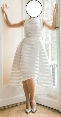 Sukienka firmy SIMPLE biała w pasy stan idealny - 6865104433 - oficjalne  archiwum Allegro