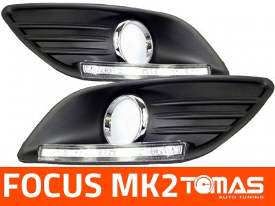 Światła do jazdy dziennej Ford Focus MK2 DRL LED - 6072701011 - oficjalne  archiwum Allegro
