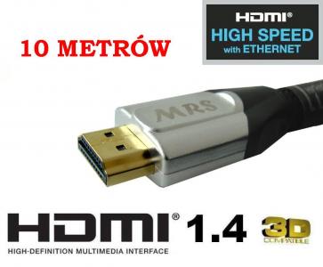 Kabel HDMI MRS-191 1.4 Ethernet 24AWG 10m