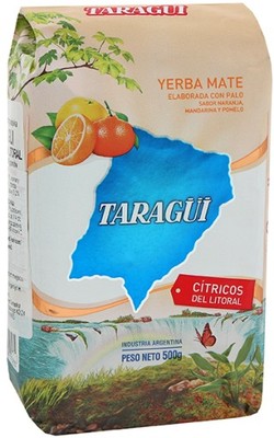 YERBA MATE 500g TARAGUI CITRICOS DEL LITORAL 0,5kg