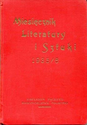 Miesięcznik Literatury i Sztuki - rocznik 1935/36